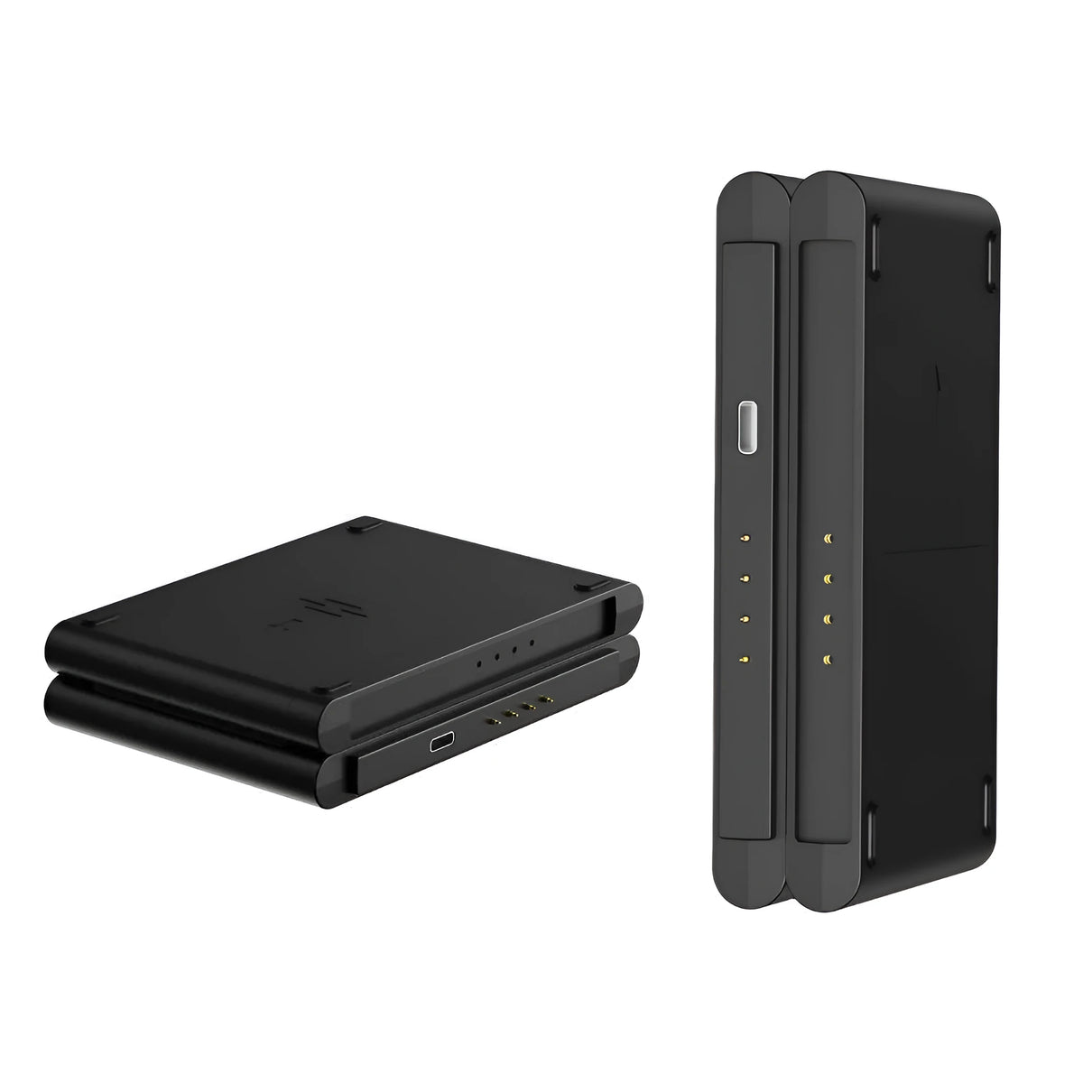 Detachable wireless charging stand in white or black with 9V output, 1200mA current, and indicator light