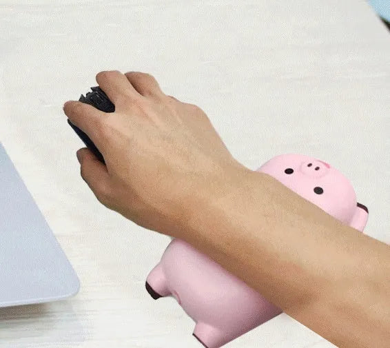 Cloth-covered PU wrist pad for computer mouse comfort measuring 130x70mm