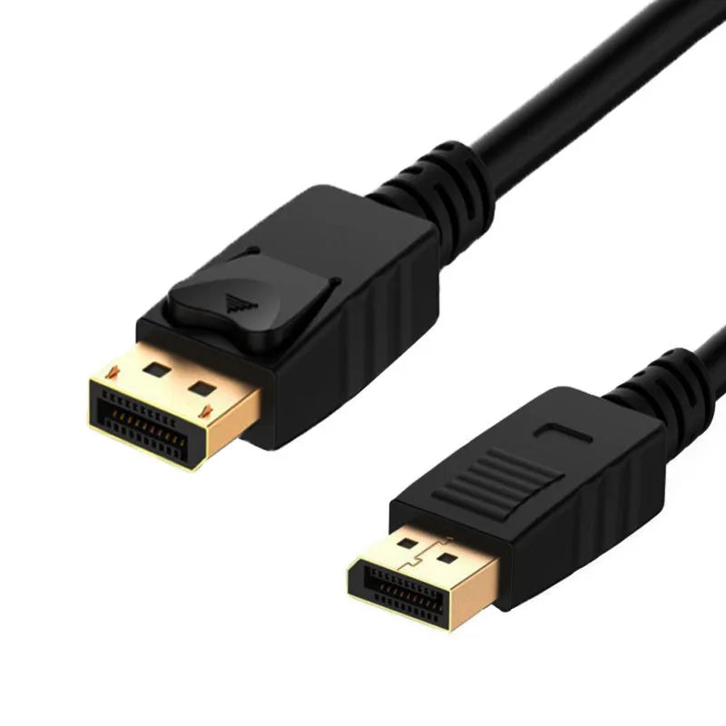 1.8m black DisplayPort cable DP male to DP male extension cable for monitor and TV connection