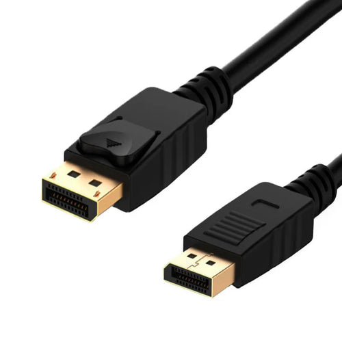 1.8m black DisplayPort cable DP male to DP male extension cable for monitor and TV connection
