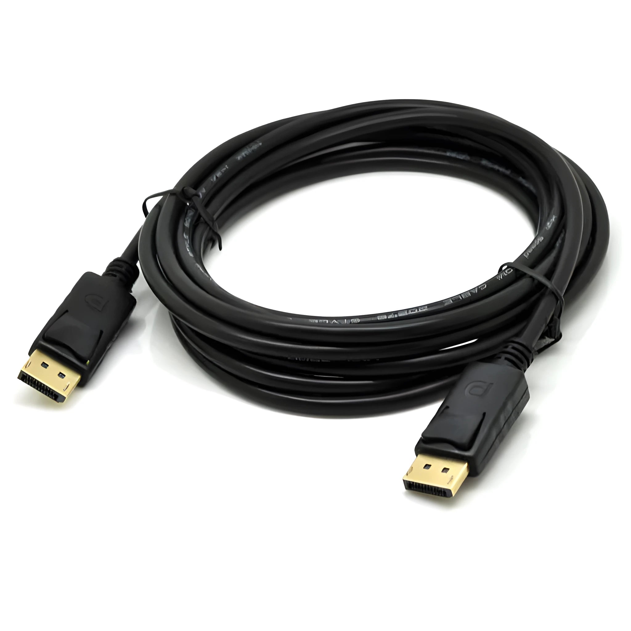 1.8m black DisplayPort cable DP male to DP male extension cable for monitor and TV connection