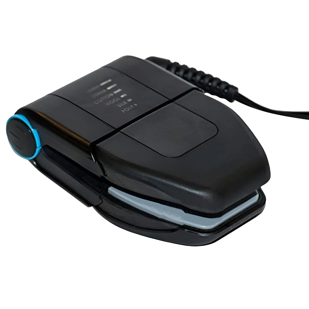 Portable folding mini electric hand-held travel iron with mechanical controls