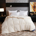 Goose down winter duvet core with twill weave in select colours