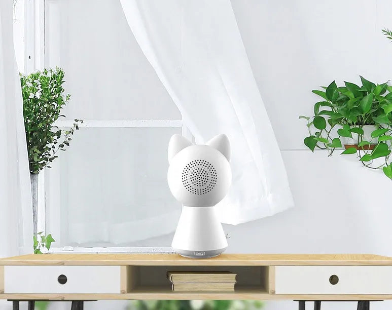 1080P wireless WiFi security camera with pan/tilt rotation on included bracket
