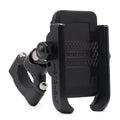 CS-622 bicycle motorcycle electric vehicle mobile phone holder in black mounted on handlebar