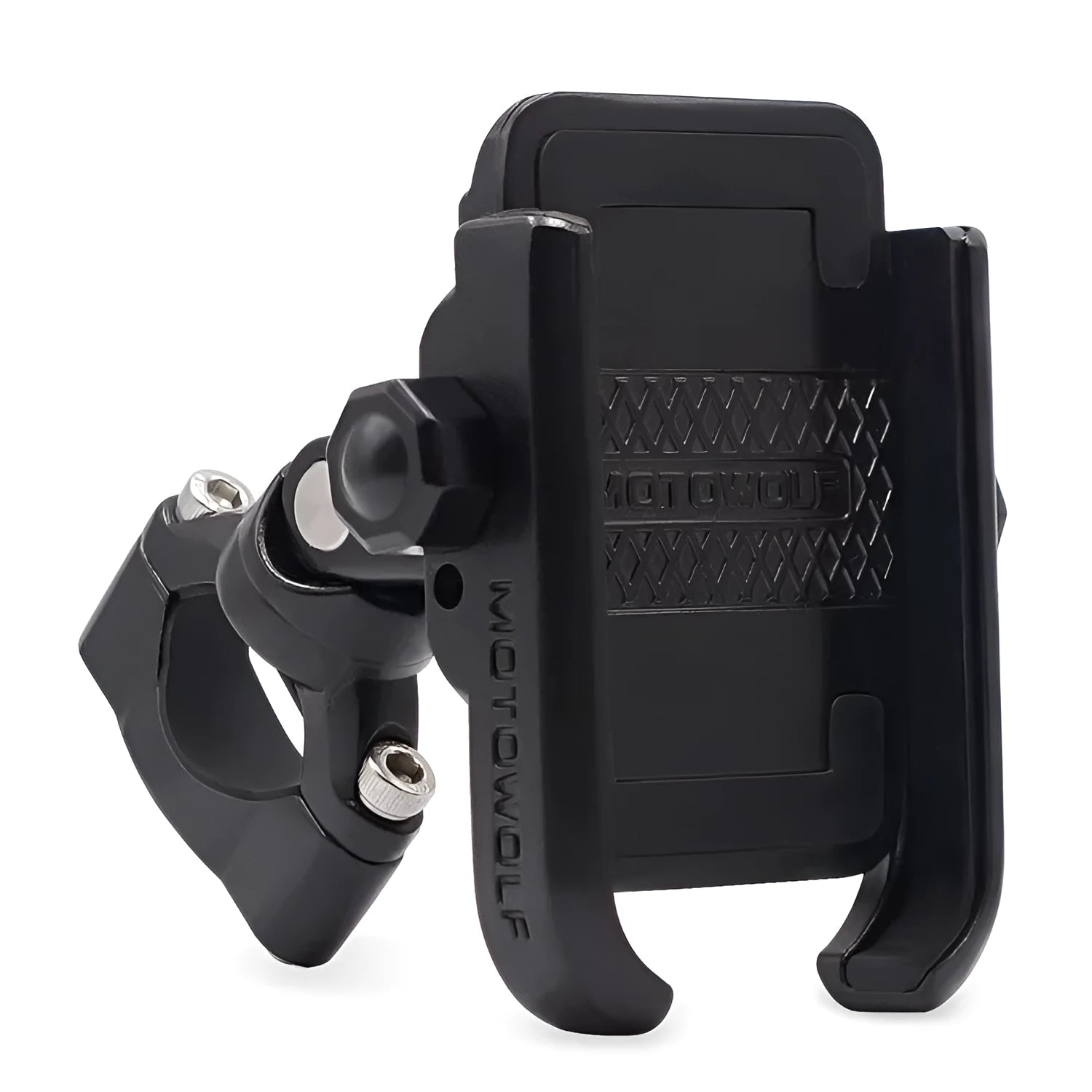CS-622 bicycle motorcycle electric vehicle mobile phone holder in black mounted on handlebar