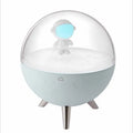 USB-powered LED night light with plastic shade in modern simple style