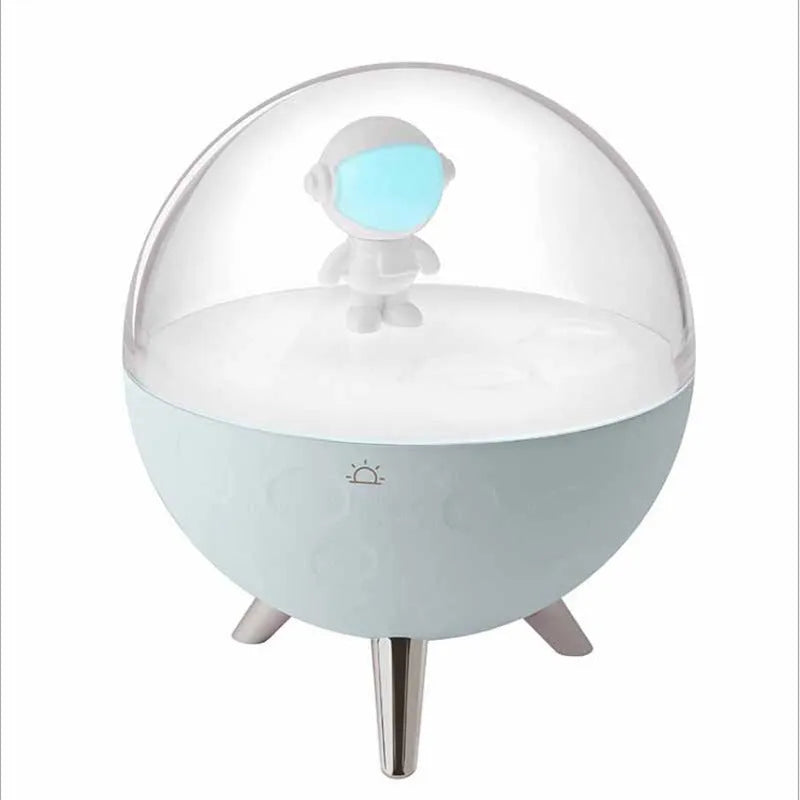 USB-powered LED night light with plastic shade in modern simple style