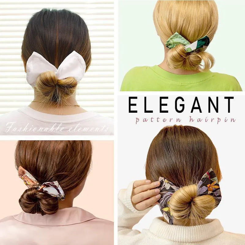 Cotton headband for women with bow knot detail in French retro style