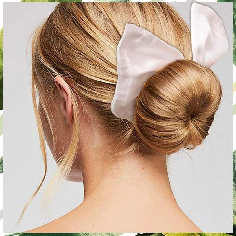 Cotton headband for women with bow knot detail in French retro style
