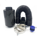 Universal carbon fibre high flow air intake bellows kit with dual intake wind network and telescopic hose