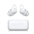 White soft silicone ear plugs for noise reduction with independent packing