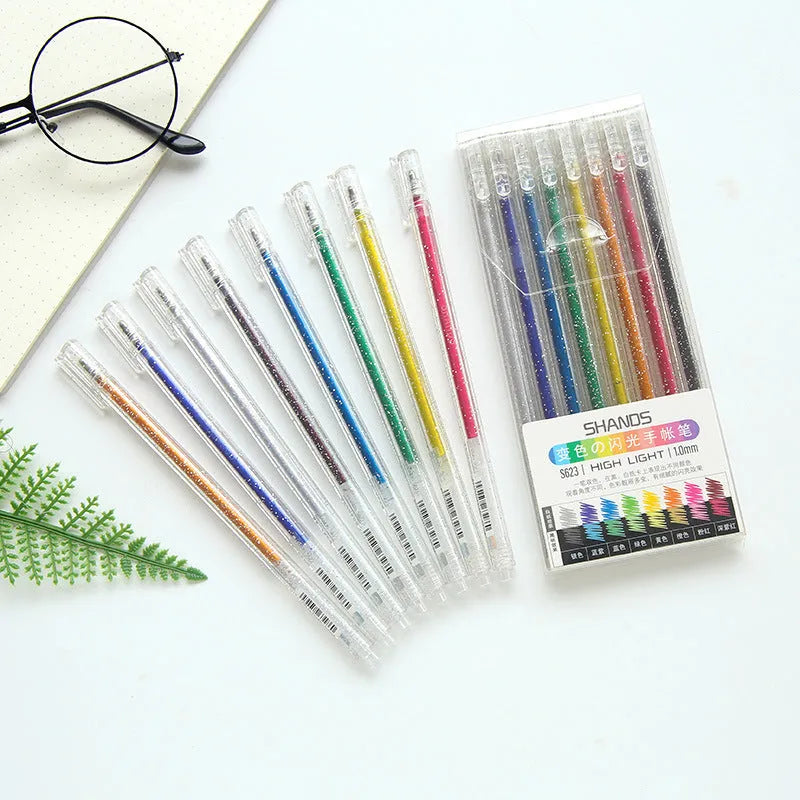 Shanzhi 623 colour changing flashing LED account pen with 16cm plastic body