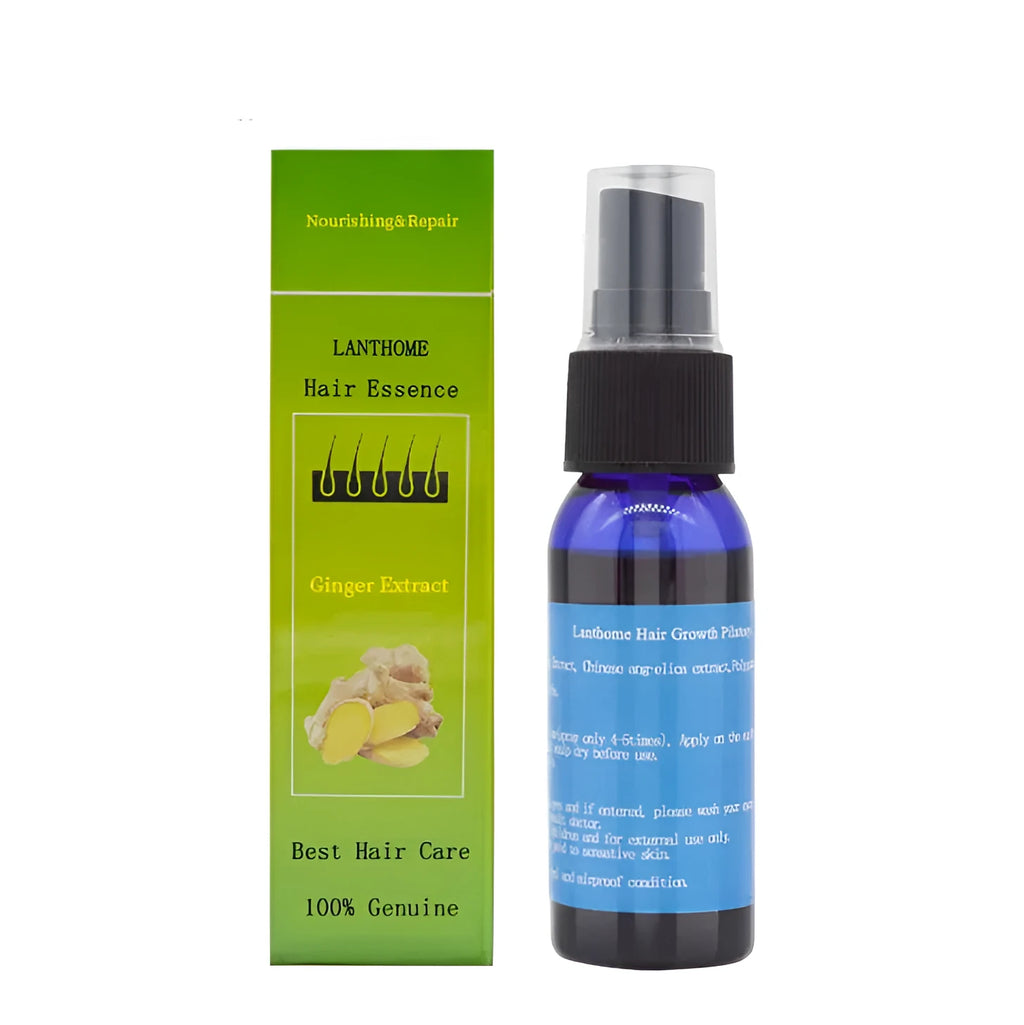 30ml hair growth spray bottle with Chinese herbs for hair loss and alopecia, for women and men