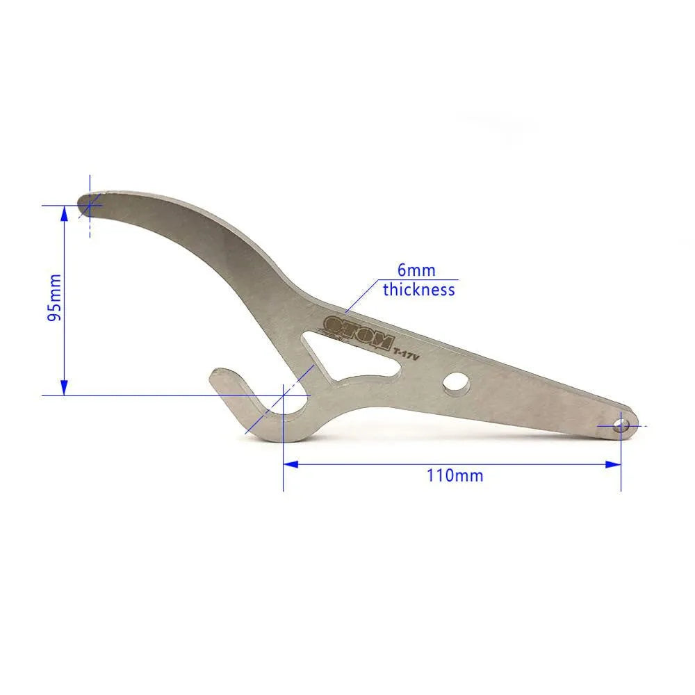 Silver metal tyre lever for bicycle and electric bicycle tyre removal and installation