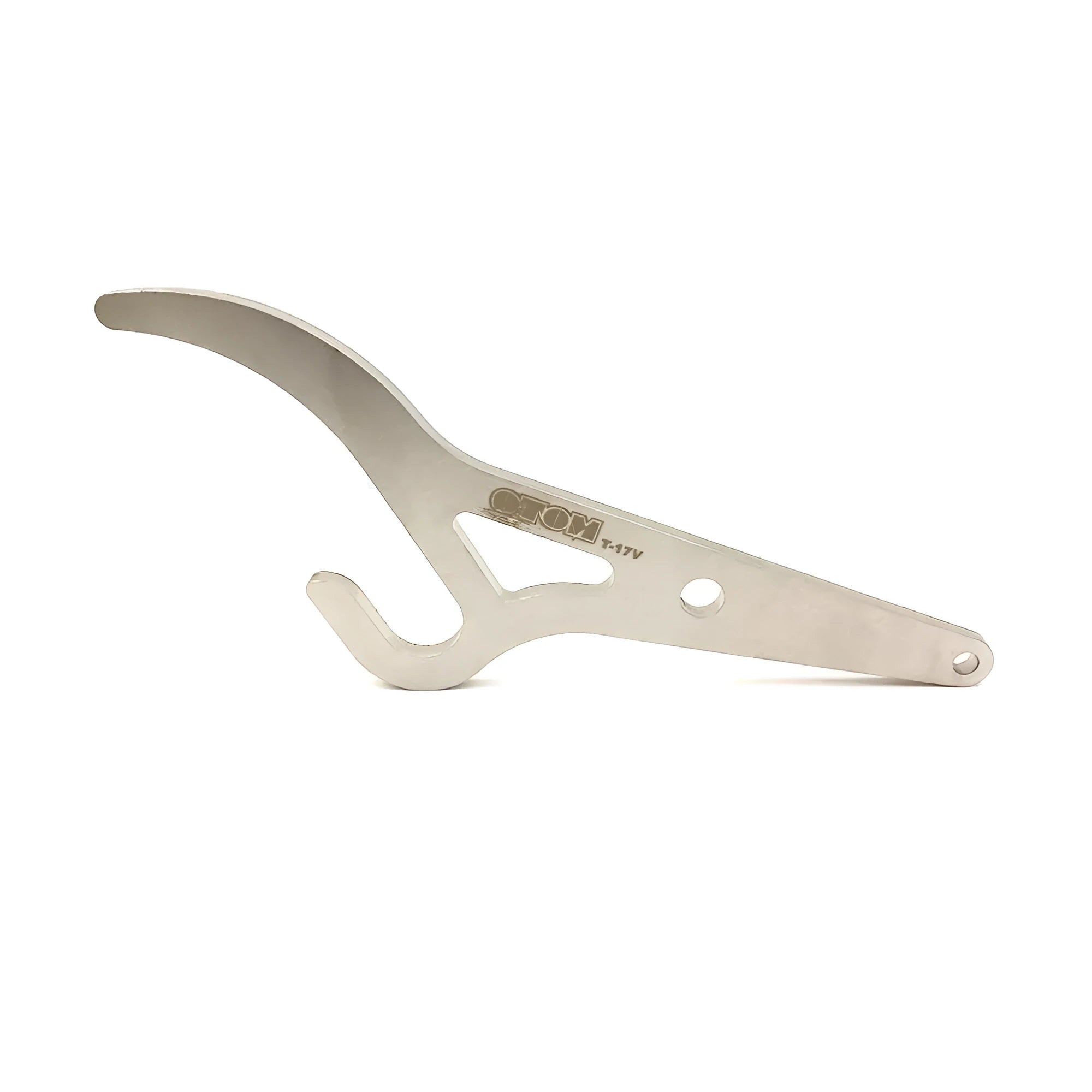 Silver metal tyre lever for bicycle and electric bicycle tyre removal and installation