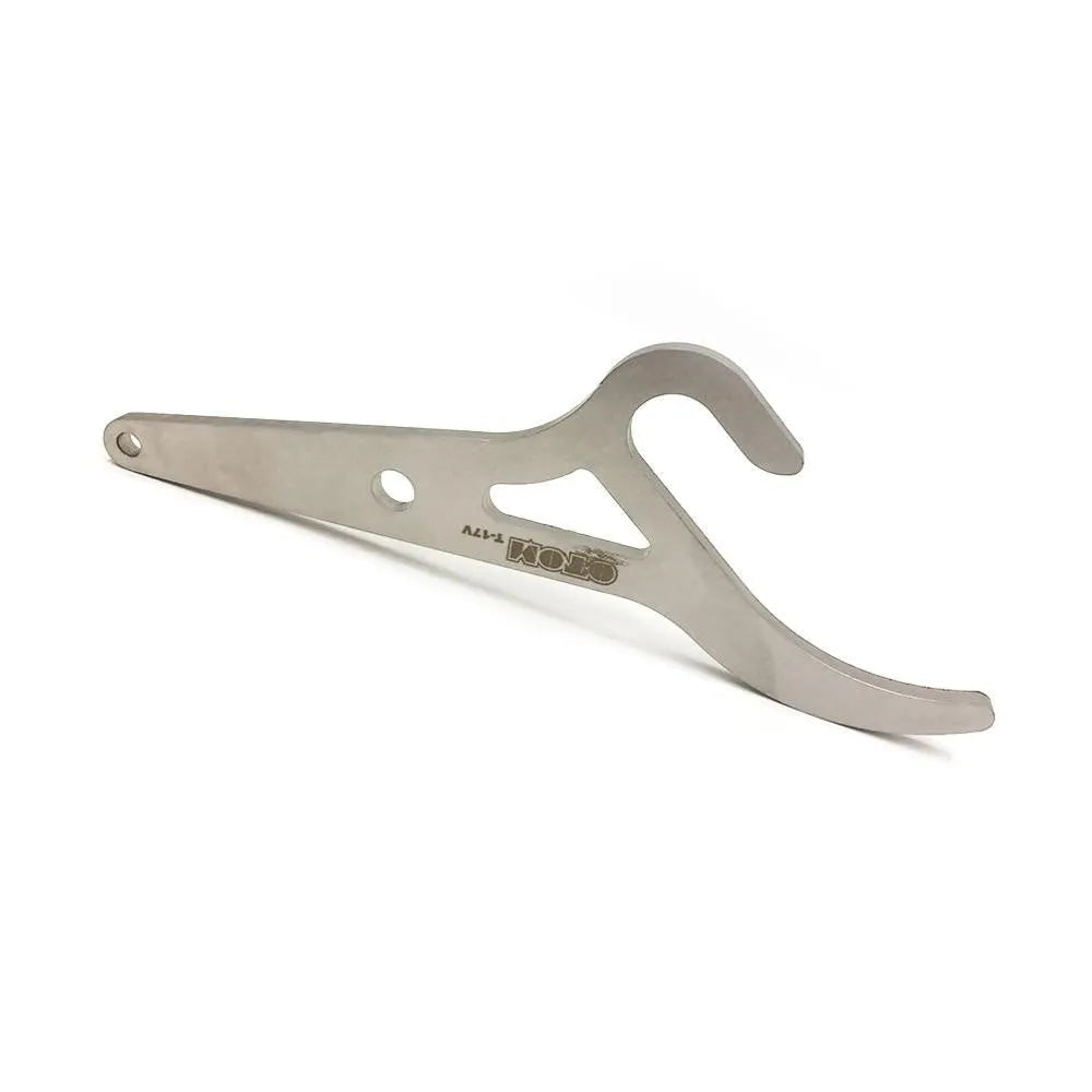 Silver metal tyre lever for bicycle and electric bicycle tyre removal and installation
