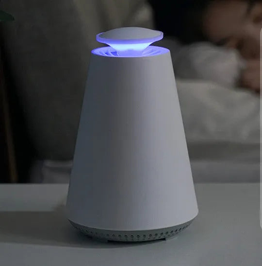 Ivory white photocatalyst mosquito lamp with 5W LED and USB power for home and office