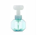 Empty plastic foam dispensing bottle in blue, green, pink or yellow colour.