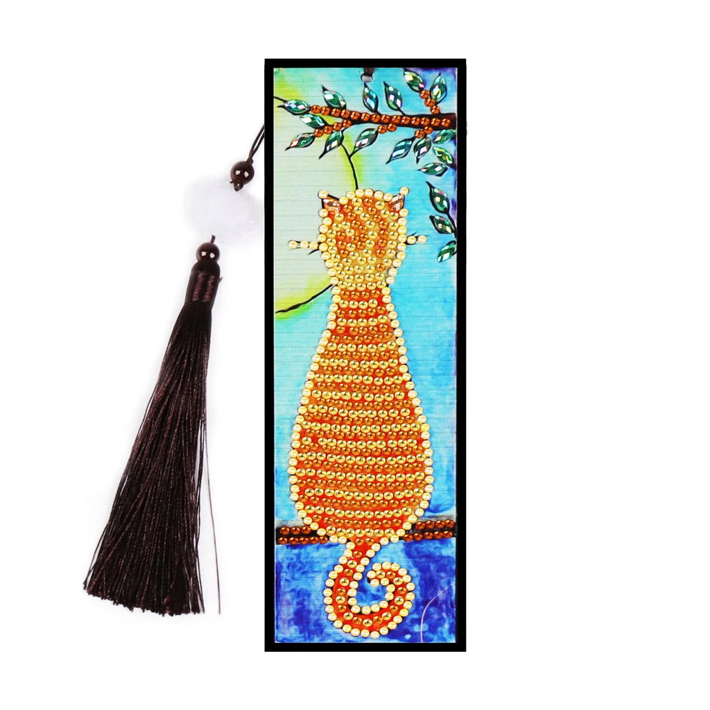 DIY diamond painting bookmark kit with special-shaped mandala crystal and floral patterns