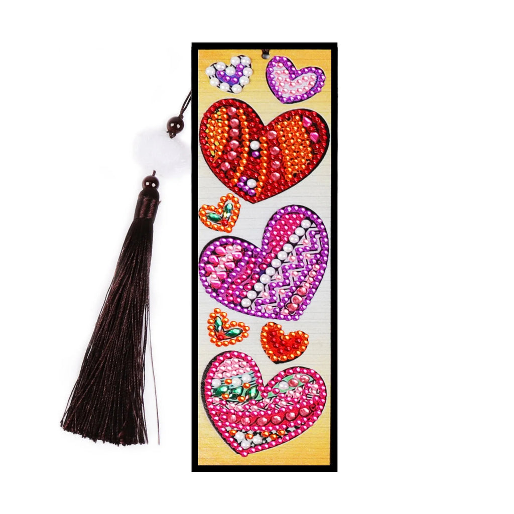 DIY diamond painting bookmark kit with special-shaped mandala crystal and floral patterns