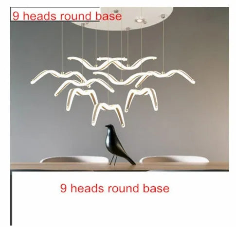 LED light chandelier for home dining room ceiling lighting fixture modern simple design