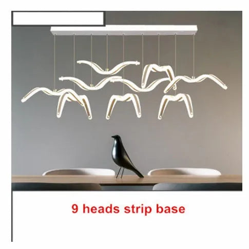 LED light chandelier for home dining room ceiling lighting fixture modern simple design