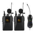 Little Bee X3 black wireless lavalier microphone with clip and portable transmitter