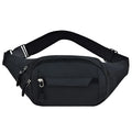 Ultra-thin unisex sports waist bag in mini bucket style with car suture detail, available in five colours