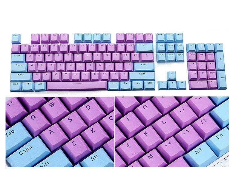 Transparent ABS two-colour mechanical keyboard key cap with backlight and waterproof support