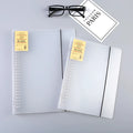 A5 26-hole looped binder notebook with matte PP cover and horizontal line pages