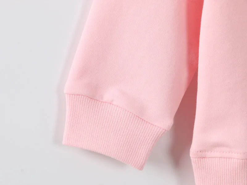 Korean style baby girls cartoon print cotton sweater for autumn in sizes 70cm 80cm 90cm 100cm