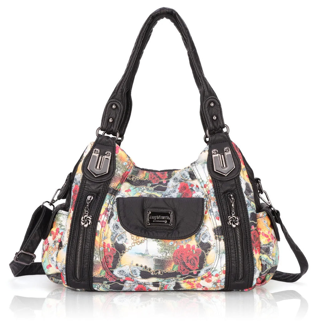 White PU leather women's messenger bag with horizontal square dumpling style and polyester cotton lining