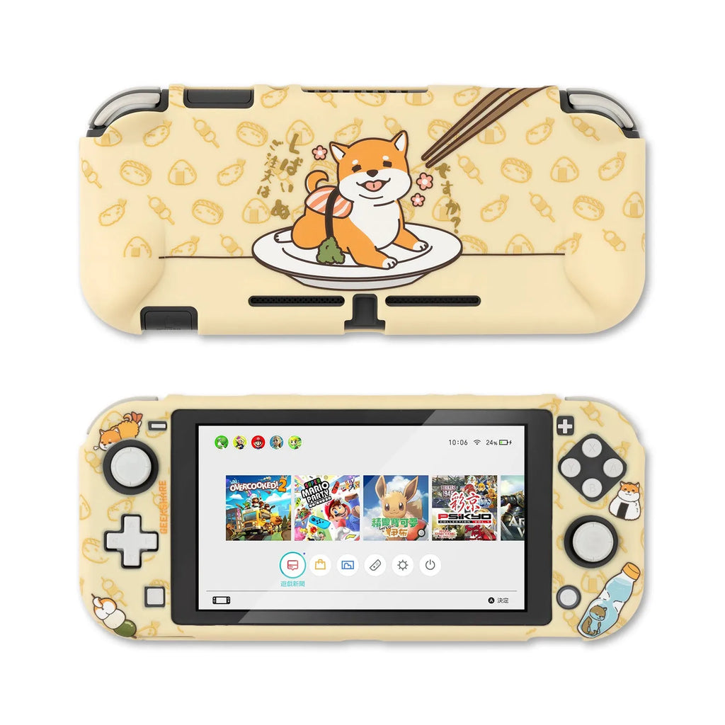 Nintendo Switch silicone protective shell with hard PC cover and back grip housing