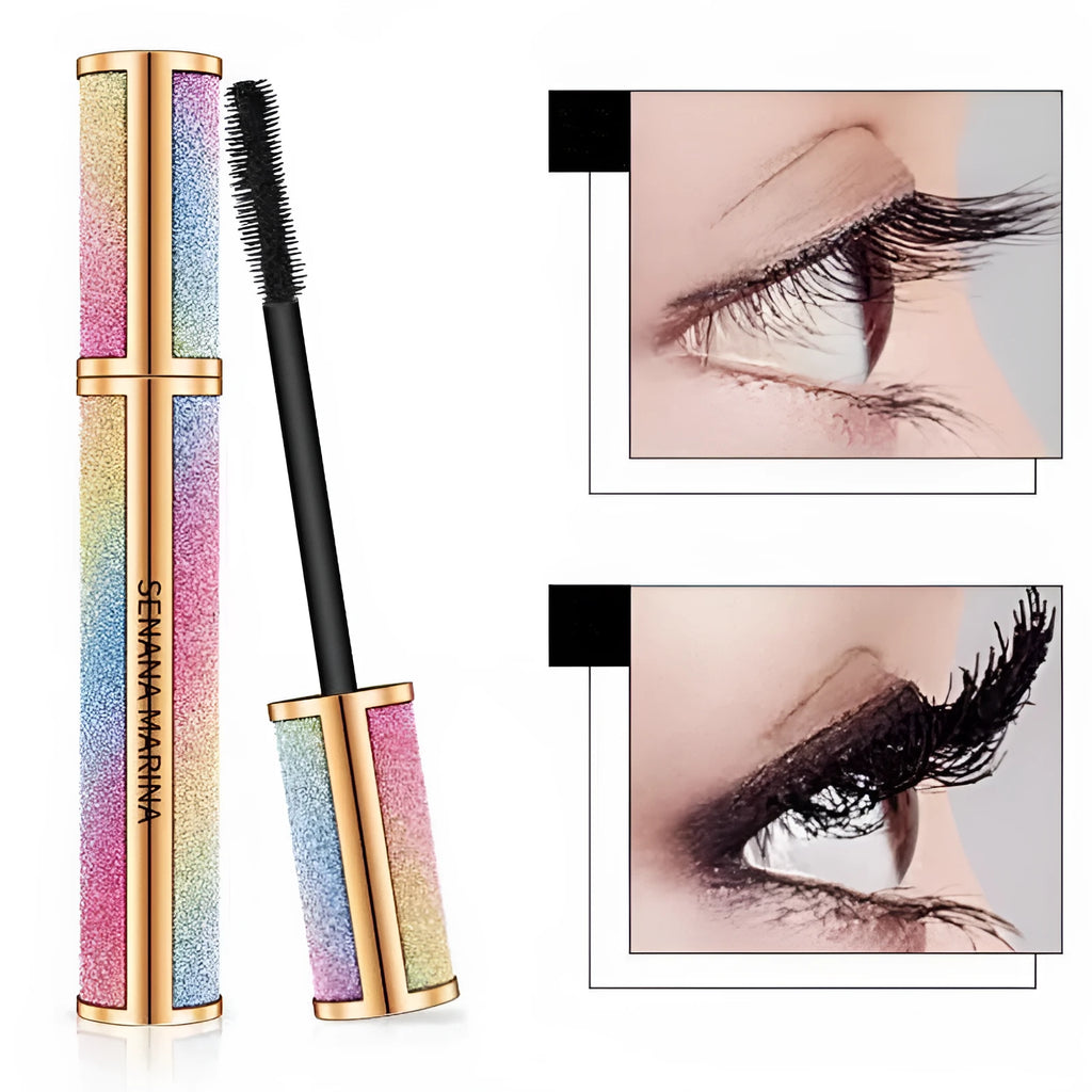 Professional Full Waterproof Eyelash Mascara in Black 8g tube with volume wand
