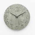 Modern European style wall clock with 30cm grey face for living room decoration