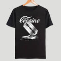 Men's short sleeve T-shirt with high collar, super slim fit, in multiple colours and sizes XS to XXXL.