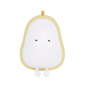 PEAR NIGHT LAMP rechargeable silicone bedside light with warm yellow glow on a surface
