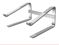 Aluminium alloy laptop desk bracket in silver colour, dimensions 260mm x 240mm x 150mm.