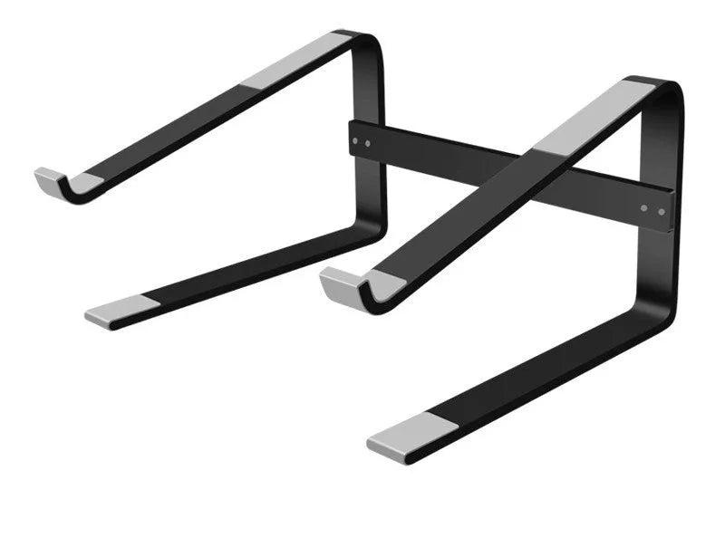 Aluminium alloy laptop desk bracket in silver colour, dimensions 260mm x 240mm x 150mm.