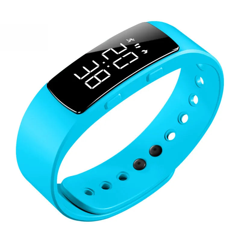 40mm digital sports watch with luminous display and waterproof casing in camouflage green colour