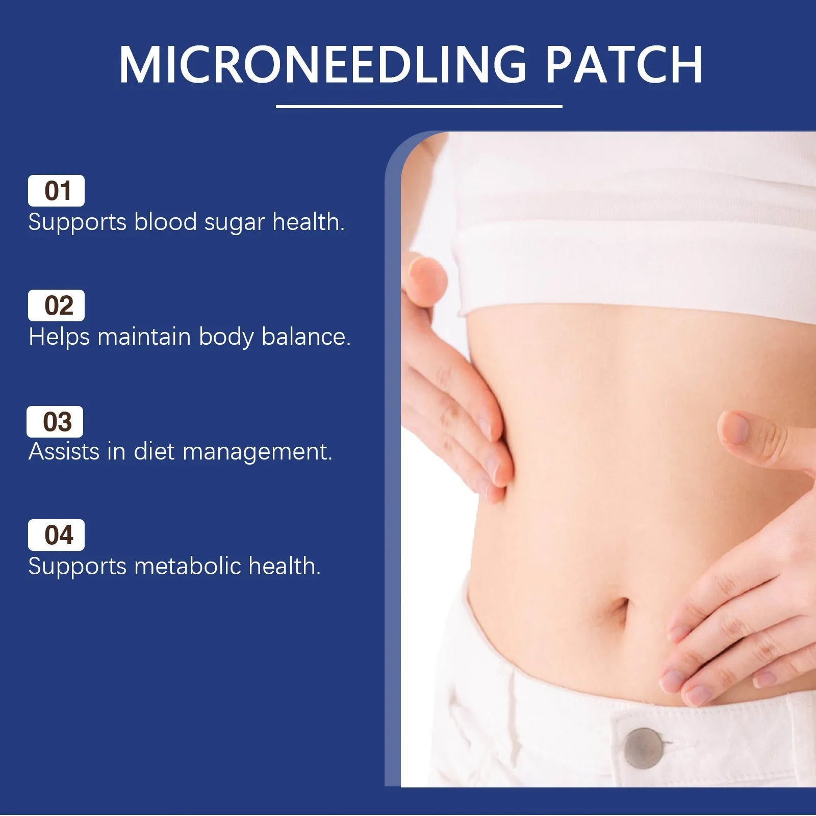 Four external moisturising body care patches with ginger and panthenol.