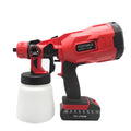 Blue cordless paint spraying machine with 550W motor and 800ml capacity watering can