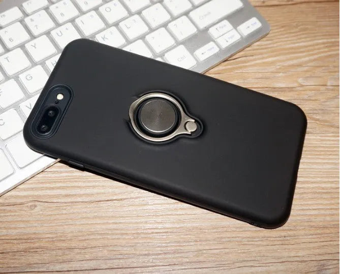 Magnetic phone case in business style solid colour design compatible with iPhone 6 through XS Max models