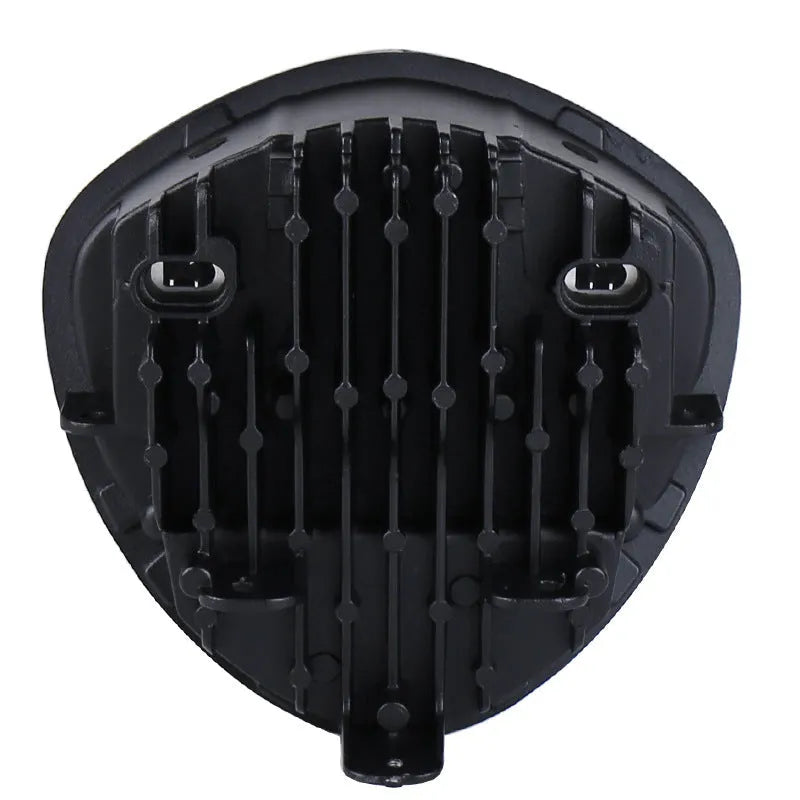 Motorcycle LED headlight near and far beam black aluminium alloy shell waterproof