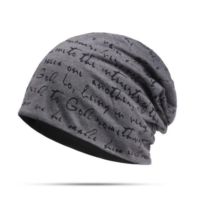 English alphabet beanie hat in polyester, one-size design, available in six colours