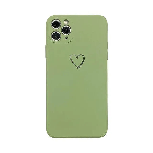 TPU silicone phone case for Apple iPhone in solid black colour
