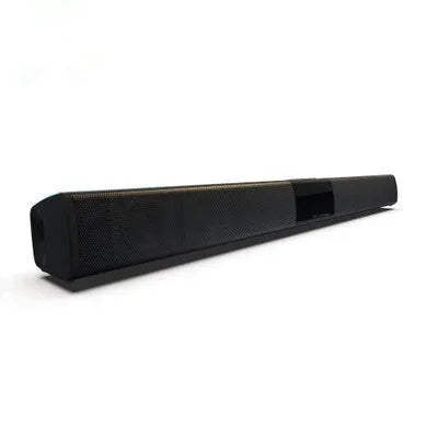 20W black wireless Bluetooth speaker soundbar with FM radio, 550mm length, for TV and computer