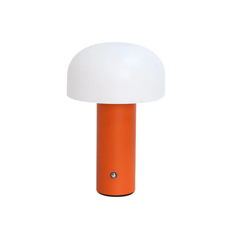 USB-powered dual-purpose plastic table lamp in black, white, orange, or green colour