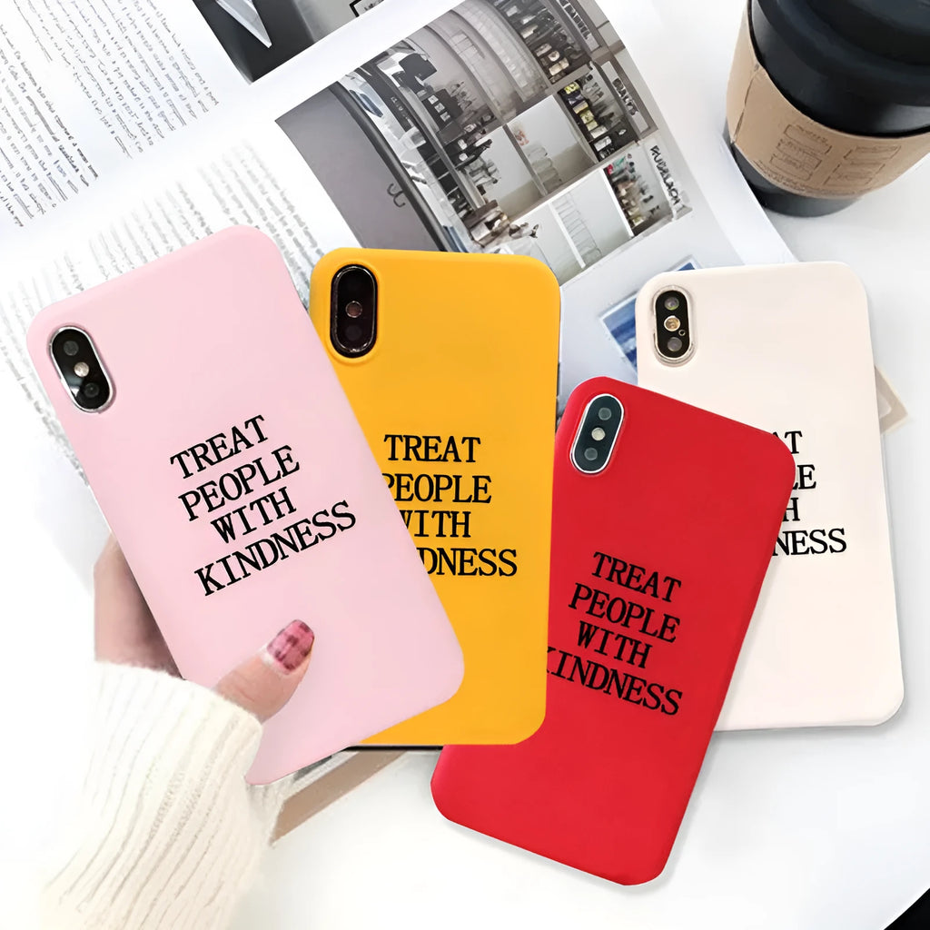 Printed clear TPU phone case for iPhone with decorative painted design on back